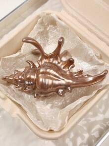 发夹 1 件波西米亚贝壳发夹，彩色珠光海洋主题海滩度假村装饰，春夏发饰优雅爪夹，学校用品，学院秋季配饰秋冬度假装女士 - 彩色 - 查看 9