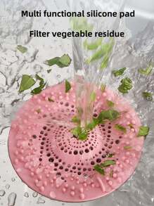 Tapa de drenaje de ducha protectora atrapapelos de silicona, alfombrilla para bañera, protector de drenaje de ducha y bañera, fácil de instalar y limpiar, apto para baño, bañera, ducha y fregadero. 1 pieza de filtro de pelo de drenaje, mantiene el drenaje limpio y sin obstruir, kit de drenaje de ducha, filtro de lavabo para evitar que el desagüe del piso se obstruya con cabello y otros residuos.