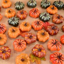 Decoración de calabaza multicolor de espuma simulada - Verduras simuladas DIY para decoración otoñal, Halloween, Acción de Gracias, fiestas en el hogar