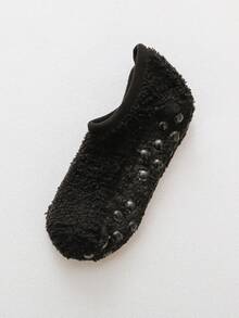 1/3/6 Pairs Women Fuzzy Non-Slip Loafer Socks, Soft Cozy Breathable Low-Cut House Socks - Multicolor - View 8