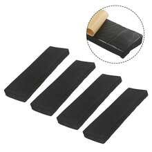 Protector de pared de garaje, parachoques de esquina de borde de espuma, protector de esquina de pared de espuma, pegatina de coche para estacionamiento, protección de puerta antiarañazos, 4 Uds. - Negro - Ver 5