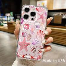 Funda para móvil con ranura para tarjetas. Compatible con phone 16, 15, 14, 13, 12 y 11. Permite guardar tarjetas y fotos. Diseño elegante y sencillo, transparente, esquinas reforzadas, anticaídas, con orificios para tarjetas. - Colores mixtos 1 - Ver 2