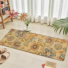 1pc Fresh And Rustic Kitchen Floor Mat, Made Of Polyester Fiber Material, Has Anti-Slip And Anti-Fouling Effects, And Is Suitable For Practical And Decorative Use In Kitchen, Living Room And Bedroom.