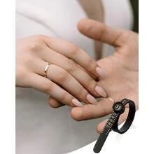 Ring Sizer With Magnifier - Adjustable Plastic Ring Sizing Tool, Precise Finger Measurement, Clear Readings And Secure Fit - Home Jewelry Sizing Guide, Wedding Ring Sizer, Durable Round Gauge - 1pcs - View 5