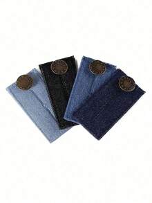 4 buc. Buton de extindere pentru pantaloni, prelungitor de talie pentru blugi, cârlig pentru pantaloni cu cataramă lungă, buton de ajustare elastic pentru talie, cataramă de extensie a curelei, materiale pentru matlasare - Multicolor - Vizualizare 7