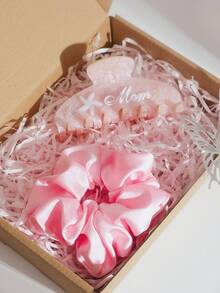 1 件夏季个性化海星名字设计亚克力发夹 - 闪亮装饰定制醋酸纤维发饰，适合新娘、伴娘、婚礼、周年纪念日和特殊场合，可爱发夹（套装包括礼品盒和拉菲草） - 彩色 - 查看 3