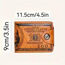 Portable Us Dollar Wallet, Multi-Card Slots Card Holder, Perfect Purse For Daily Use , Wedding - Black - View 2