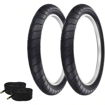 Pair Of Bicycle TIRE Fat Bike BMX/Electric Slick Clincher TIRE In 24 X 4.1/4 Black/Black SIDEWALL(2) Tires W/Tubes P1077