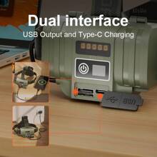 2025 Most Powerful LED Headlight Rechargeable Strong Light LED Headlamp Super Bright Head Flashlight 30W Long Shot Camping Hunting Lamp - Army Green - View 6