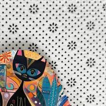1pc Flannel Abstract Artistic Cat Pattern Floor Mat, Suitable For Garden, Patio, Bathroom, Kitchen, Entrance, Corridor, Machine Stitched Edge, Multiple Sizes Available, Bathroom/Rug/Bath Mat/Shower Mat/Bathroom Decor/Bathroom Accessories/Bathroom Carpet/Bathroom Accessory Set/Bathroom Decor Set/Carpet/Outdoor Rug/Doormat/Back To School Season - Multicolor - View 5