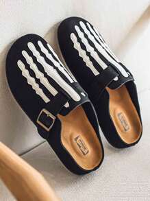 Men's Slippers 2025 New Summer Slip-On Open Toe Slippers, Men's Backless Adjustable Strap Faux Leather Slides, Premium Suede Leather Wood Look Sandals, Classic Casual Outdoor Streetwear Fashion Clogs Men's Beach Sports