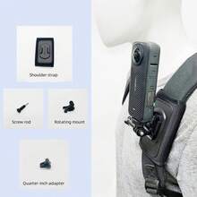 Sports Camera Accessories Backpack Clip, Double Shoulder Strap Holder