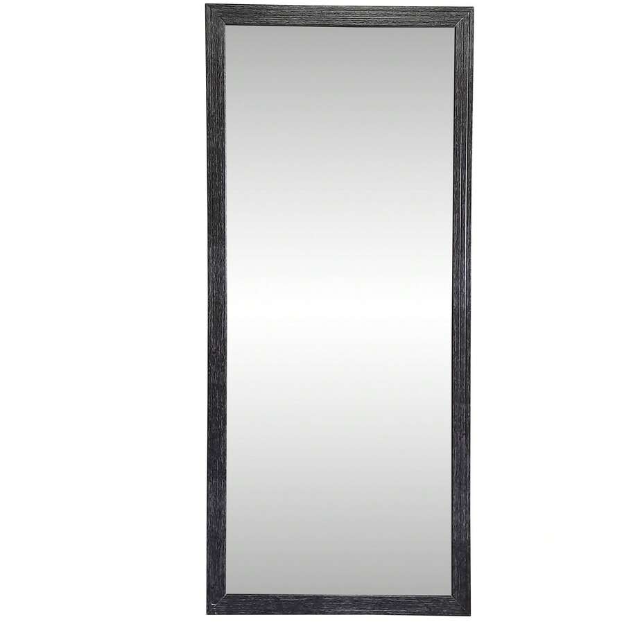 Mirror With Wooden Frame 25x65 Cm - màu đen - Xem 1