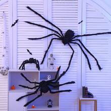 1/3 件 30 厘米/50 厘米/75 厘米万圣节蜘蛛装饰道具，逼真的毛绒蜘蛛装饰，适合万圣节、亡灵节、派对、花园