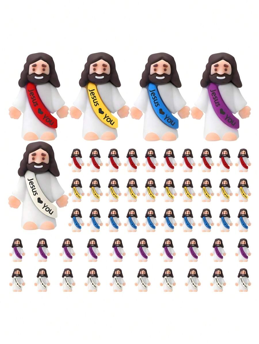 20pcs Mini Jesus Figure Toys, Jesus Loves You Toys For Hide And Seek, Sunday Party Favors, Gifts (Random Color) Miniature Jesus, Christian Toys, Small Toys, Christian Toys, Christmas Gifts, Party Fillers, Christmas, Jesus, Toys, Christmas, Jesus, Toys, Christian Stuff