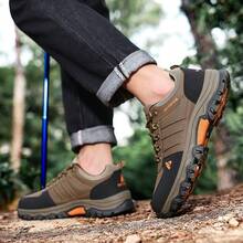 Men's New Low-Top Boots, Outdoor Hiking Comfortable Hunting Walking Shoes, Daily Work Sports Casual Shoes