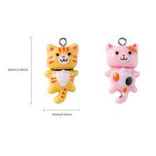 10/20/30 件可爱卡通猫树脂吊坠饰品，适合女性 DIY 日常手工耳环、手链、项链、钥匙扣、珠宝配饰 - 混色 - 查看 3