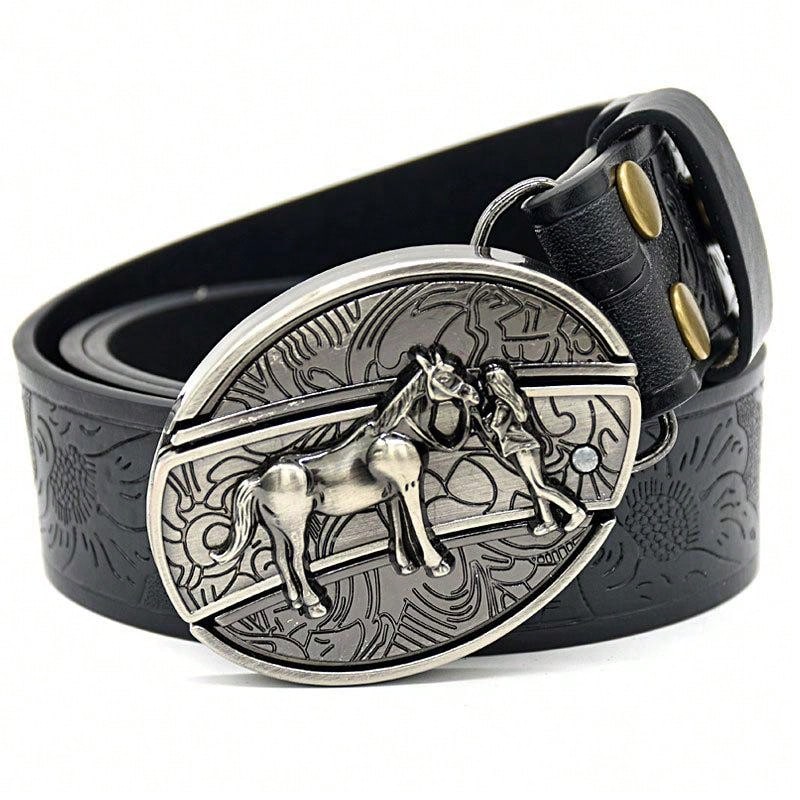 Men's Leather Belt Outdoor Multifunctional Belt With Knife Suitable For Men's Gift - NnvAmaBK - View 1