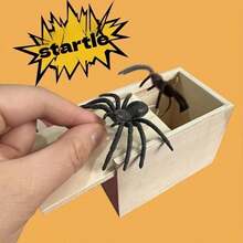 3pcs Spider Prank Box, Fun Toy Box, Funny Christmas/Halloween Prank Gift And Practical Joke Kit, Scary Spider Box, Fake Insect Surprise, Halloween Little Gift. Surprise Your Family And Friends With This Creative Handcrafted Fun Virtual Spider Box! - Multicolor - View 4