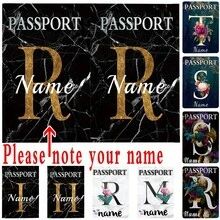 1pc Customized Name PU Passport Sleeve Holder Passport Cover ID Card Protector Business Bank Card Case Organizer Protective Leather Documents Storage Wallet Portable RFID Blocking Personalized DIY Waterproof Ultra Slim Passport Wallet Travel Accessories Clip Fold - White - View 1