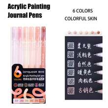 Languo 90-Color Acrylic Paint Markers - 1.0mm Fine Tip Gel Ink Pen, Blendable Vibrant For Rock/Glass/Wood DIY Craft Decor,Student Art Supplies , Back To School Gifts