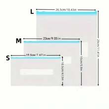 10/15/20/45个拉链储物袋，可重复密封的水果、谷物、蔬菜和肉类袋，厨房整理和储物，厨房用品，家居装饰，派对和圣诞节储物 - 彩色 - 查看 9