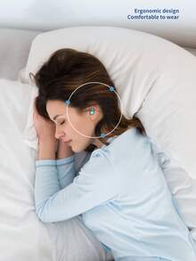 [1 Pair Reusable Sound-Blocking Earplugs] 1 Pair Silicone Earplugs, Comfortable & Durable, Premium Sound-Blocking Earbuds, Reusable For Swimming, Diving, Sleeping & Surfing, Unfragranced, Ear Care Product