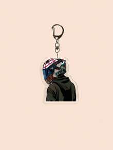 1 Piece Of Keychain For Male And Female Motorcycle Enthusiasts, Realistic And Cool Bag Charm Design, For Motorcyclists' Club, Extreme Sports , Car,Phone, Keychain, Gift For Friend Or Boyfriend Car Accessories Cute Goth Y2k - Multicolor - View 9