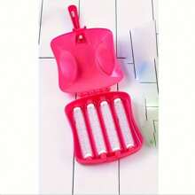 1pc Reusable Lint Roller Brush For Pet Hair Removal - Ideal For Carpets, Bedding & Clothing, 4-Roll, Cleaning Brush