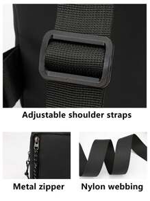 1 buc geantă mini crossbody pentru bărbați, geantă de telefon, geantă de umăr diagonală multifuncțională pentru sporturi în aer liber, drumeții, alergare, ciclism, călătorii, serviciu, geantă de mesager simplă la modă