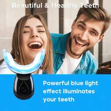 Black Teeth Whitening Kit: 1pc Gel Pen, Suitable For Sensitive Teeth, 16X LED Whitening Gel, Home Dental Care Product, 1pc Mouthpiece, 3pcs 3ml Gel Pens, 200mAh Whitening Device - Black - View 11