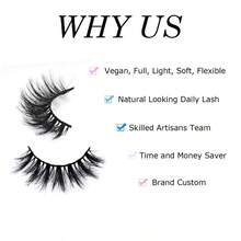 YANLashes Bulk 50 Pairs Wholesale False Lash Pack Individual 15mm 18mm Full Eyelashes Fluffy Faux Mink Strip Eyelash With Glitter Cases520 - Black - View 7