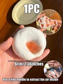 1 Peça Brinquedo de Compressão em Forma de Bolo de Arroz Pegajoso com Areia Áspera Moldável, Mochi Simulado, Brinquedo de Ventilação Excelente, Adequado para Meninos e Meninas Brincarem, Brinquedo de Pelúcia Relaxante Tabas | Experiência Sensorial Divertida e Levemente Desafiadora, Tornando-se um Ótimo Pequeno Presente para Lembrancinhas de Festa, Recompensas de Sala de Aula, Natal, Halloween e Presentes de Aniversário - Presente para Feriado Ideal e Atencioso