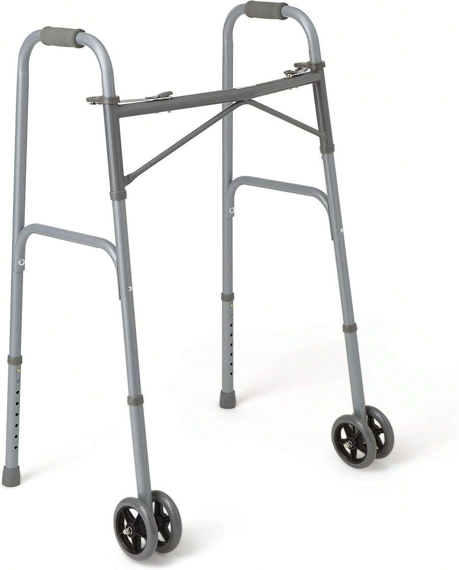 Heavy Duty Bariatric Extra Wide Folding Walker Wtih 5