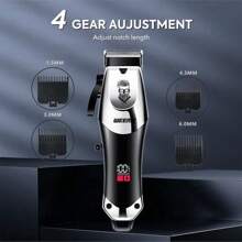 Professional 2-Piece Hair Clipper Set For Men And Women With LED Display For Home And Barber Shop, Washable And Precise Control