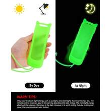 3Pcs Cover For Roku Remote With Cat Ears Design Silicone Skin Case Compatible With Hisense  Roku TV Steaming Stick Express Universal Replacement Controller. Glow In The Dark Green Blue Purple - GlowBlue&GlowGreen&GlowPurple - View 5