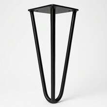 Kit 08 Pés Hairpin Legs 15cm Aramado de Aço Triplo Para Móveis e Estofados - Desk Design