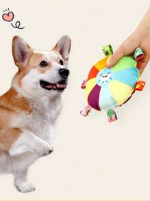 1 juguete para perro - Diseño de dibujos animados, adecuado para todas las razas de mascotas, juego interactivo sin pilas, juegos duraderos y accesorios de entrenamiento para cachorros