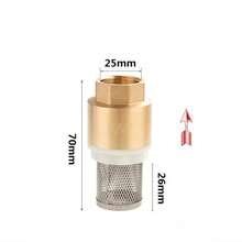 Brass Foot Valve, Water Pump Bottom Valve, Check Valve With Filter, Foot Valve Filter No Return Valve Foot Valve Strainer-DN15-1/2" DN20-3/4" DN25-1" - Màu vàng - Xem 5
