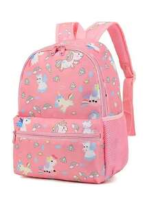 新款恐龙卡通背包学生书包，可爱时尚返校防护背包，适合男孩和女孩 - 彩色 - 查看 7