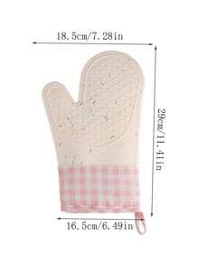 Guanti da cucina in silicone, spessi, antiscivolo, resistenti al calore, adatti per cottura e pasticceria, guanti da forno in silicone spesso resistenti al calore e allo scivolamento con due dita