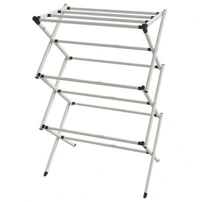 Foldable Clothes Drying Rack, Space-Saving, Durable, Adjustable, Ideal For Apartments & Dorms