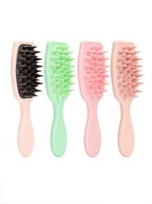1/2pcs Scalp Massage Comb, Long Handle Silicone Shampoo Brush, Household Long Handle Shampoo Brush For Scalp Massage And Deep Cleaning, Hairbrush, Comb, Hairdressing Tools, Hairdressing Products And Accessories, Hair Salon Beauty Travel Essentials, School Essentials,Back To School Comb