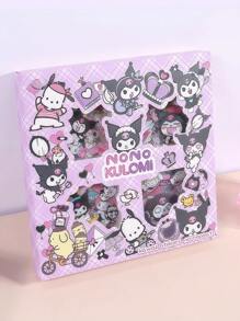 Sanrio 100 Adesivos Transparentes e À Prova d'Água Únicos, Conjunto de Caixa de Presente de Adesivos, Kuromi, Adesivos Criativos para Caderno em Caixa de Caderno, Escolha Perfeita para Presente, Meninos e Meninas, My Melody, Conjunto de Adesivos, Desenho Animado Fofo, Presente de Aniversário para Crianças, Presente para Meninas, Temporada de Volta às Aulas (A Aparência e o Padrão de Algumas Caixas de Presente são Aleatórios) Presente de Halloween, Presente de Natal