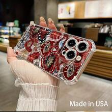 Funda para móvil con ranura para tarjetas. Compatible con phone 16, 15, 14, 13, 12 y 11. Permite guardar tarjetas y fotos. Diseño elegante y sencillo, transparente, esquinas reforzadas, anticaídas, con orificios para tarjetas. - Colores mixtos 1 - Ver 5