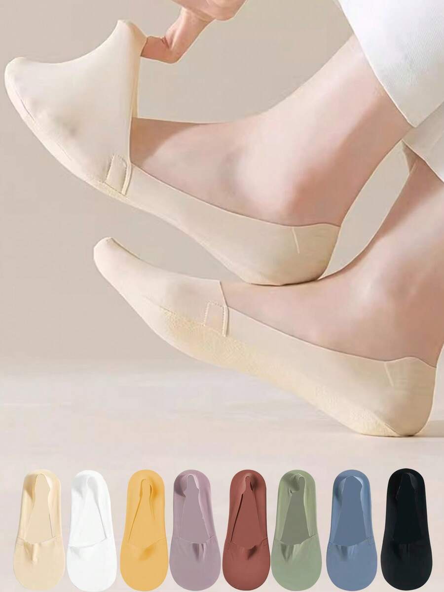 女士隐形袜，清凉透气，商务风尼龙材质，适合夏季搭配高跟鞋，圣诞礼物 - 常規款 - 查看 1