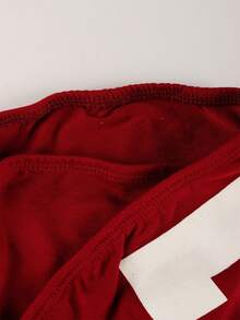 女士夏季穿搭：数字印花T恤、镂空不规则露脐上衣、街头风狂野夜店T恤+迷你裙套装 - 紅色 - 查看 6