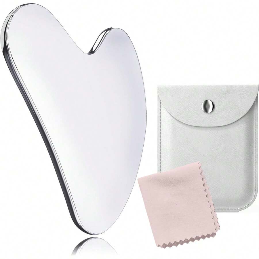 Stainless Steel Gua - Guasha Face - Massager Jawline & Chin, Face Sculpting, Fascia Massage Face Massage, Gua Tools - Skin Care Gifts Women