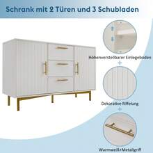 Vanities & Vanity Benches - White + Particle Board - View 3