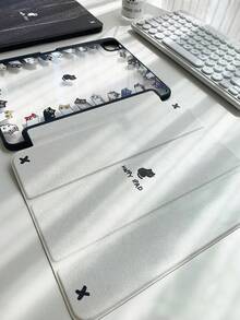 Ốp lưng pha lê trong suốt hình mèo đen hoạt hình dễ thương và đẹp mắt, chống sốc, phù hợp với ốp lưng bảo vệ iPad thế hệ thứ bảy, thứ tám (10,2 inch) và thứ mười, khe cắm bút tích hợp, hỗ trợ chức năng ngủ và thức, quà tặng ngày lễ, quà tặng năm mới. - Nhiều màu - Xem 2